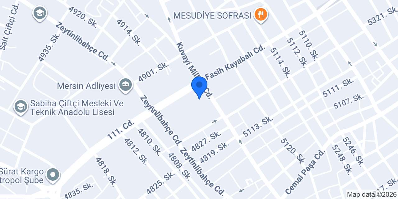 Av. Suud Metin konumu