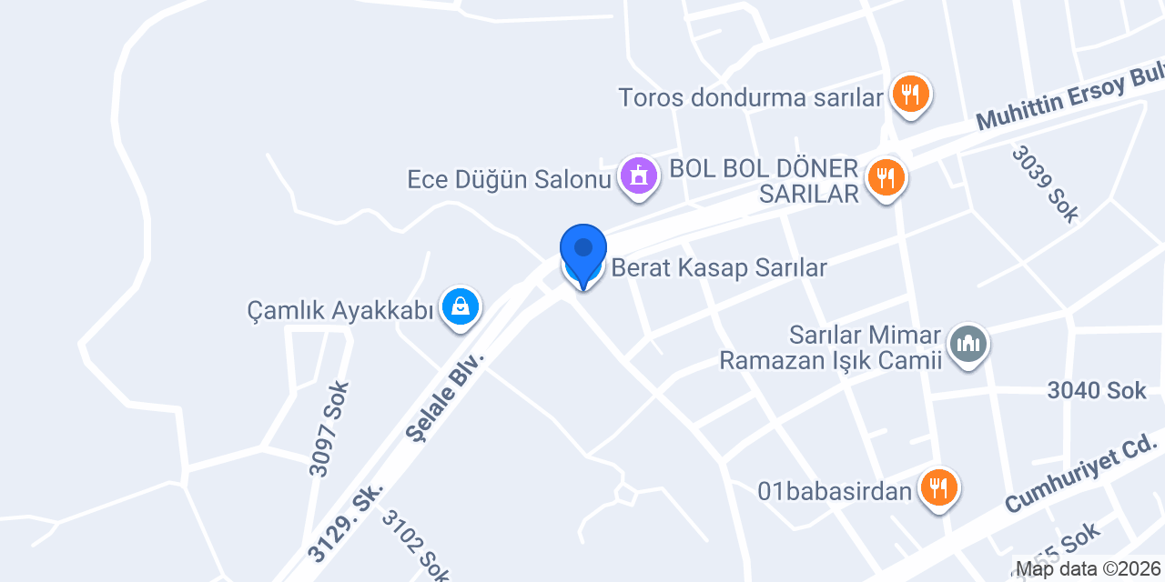 Berat Kasap Sarılar konumu