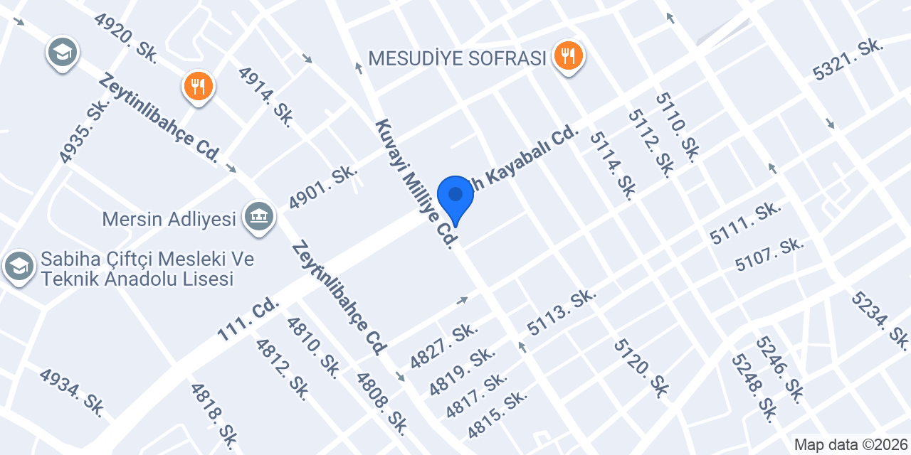 VakıfBank Mersin Metropol Şubesi konumu