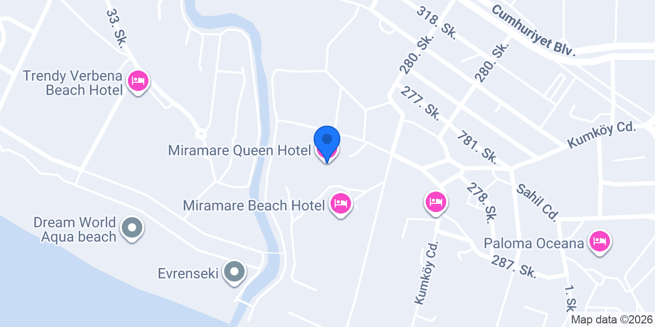 Miramare Queen Hotel konumu