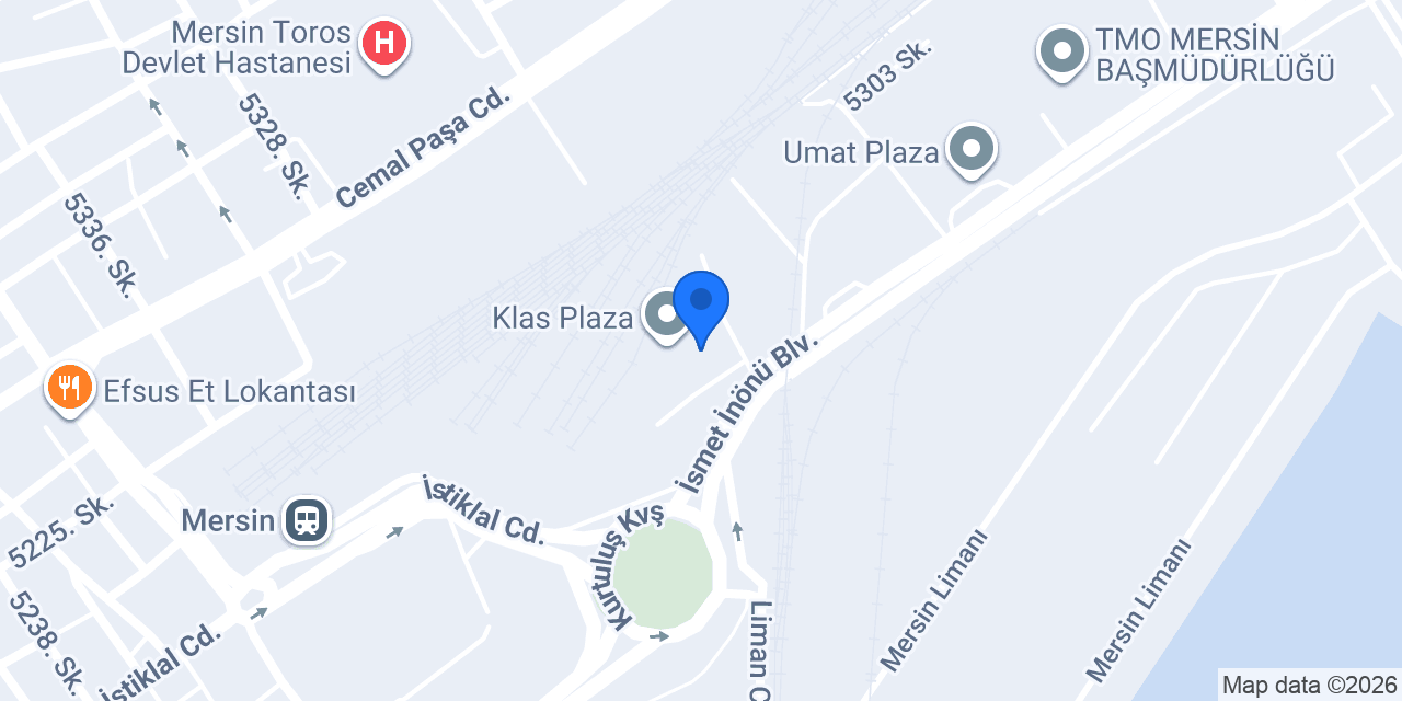 Akbank Liman/Mersin Şubesi konumu