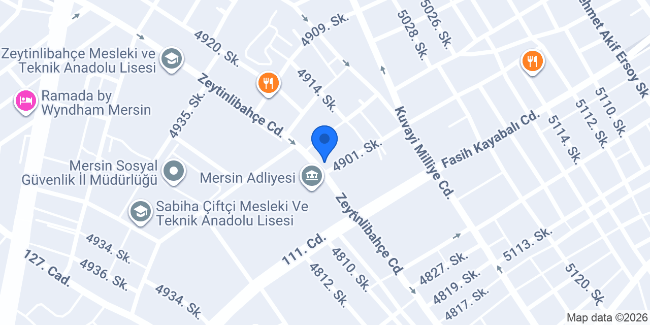Civil- Mersin Akdeniz konumu