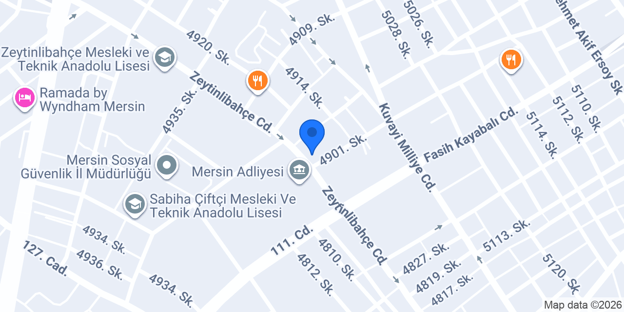 Eminevim Mersin Şube konumu