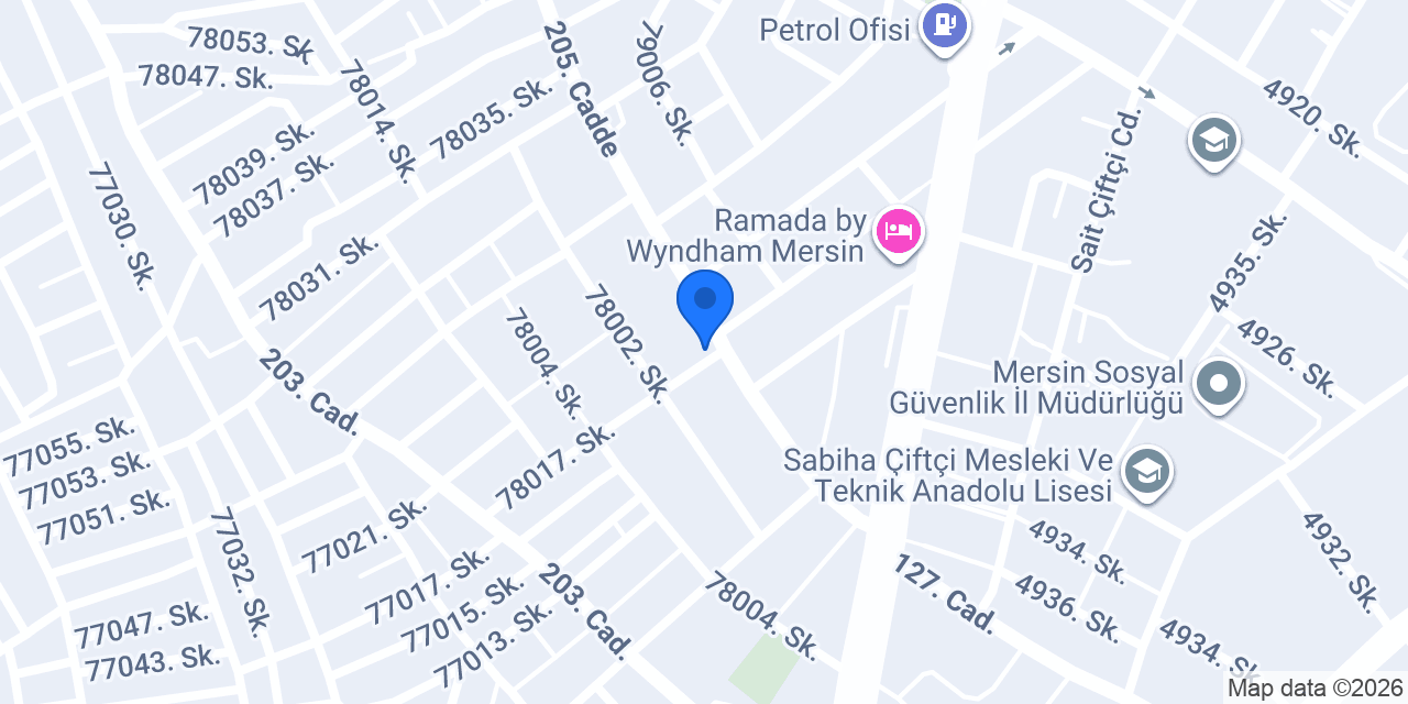 Mersin Sağlık Kabini konumu