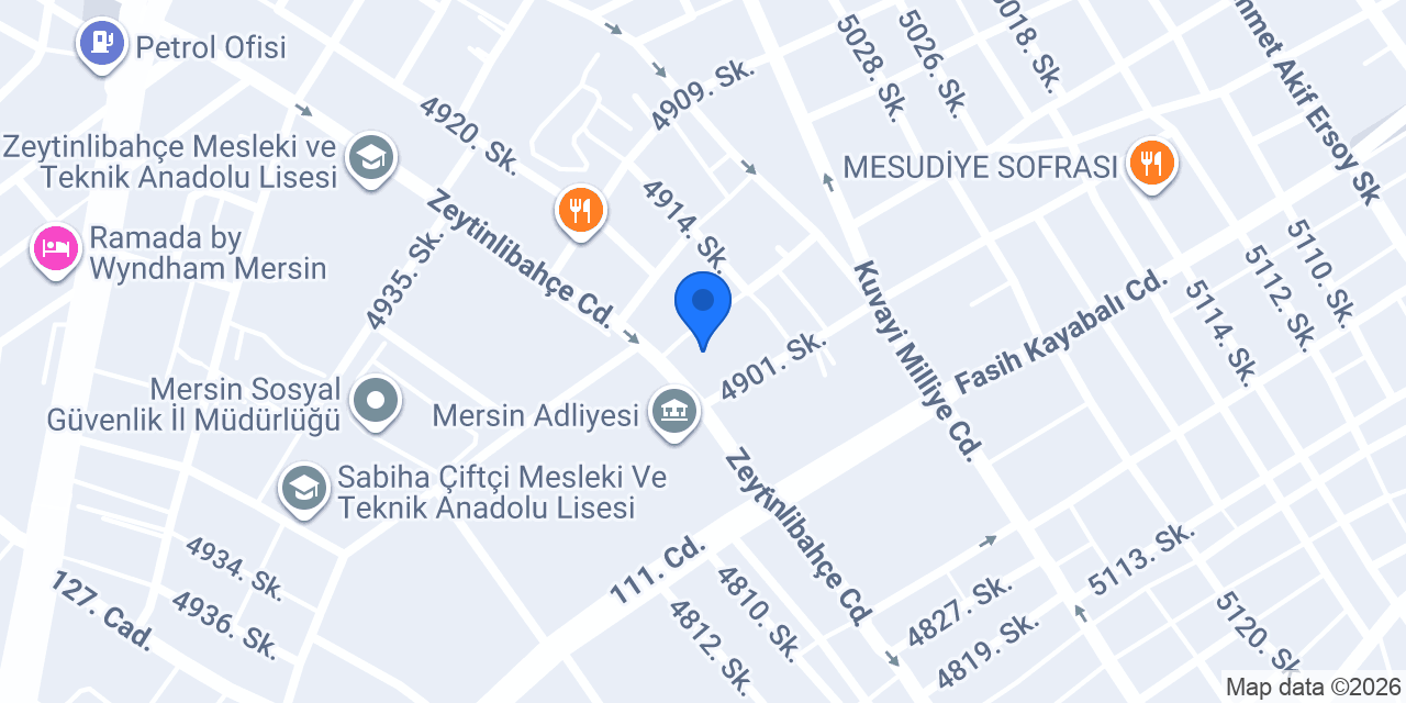 Mersin Avukat Atike Karaman konumu