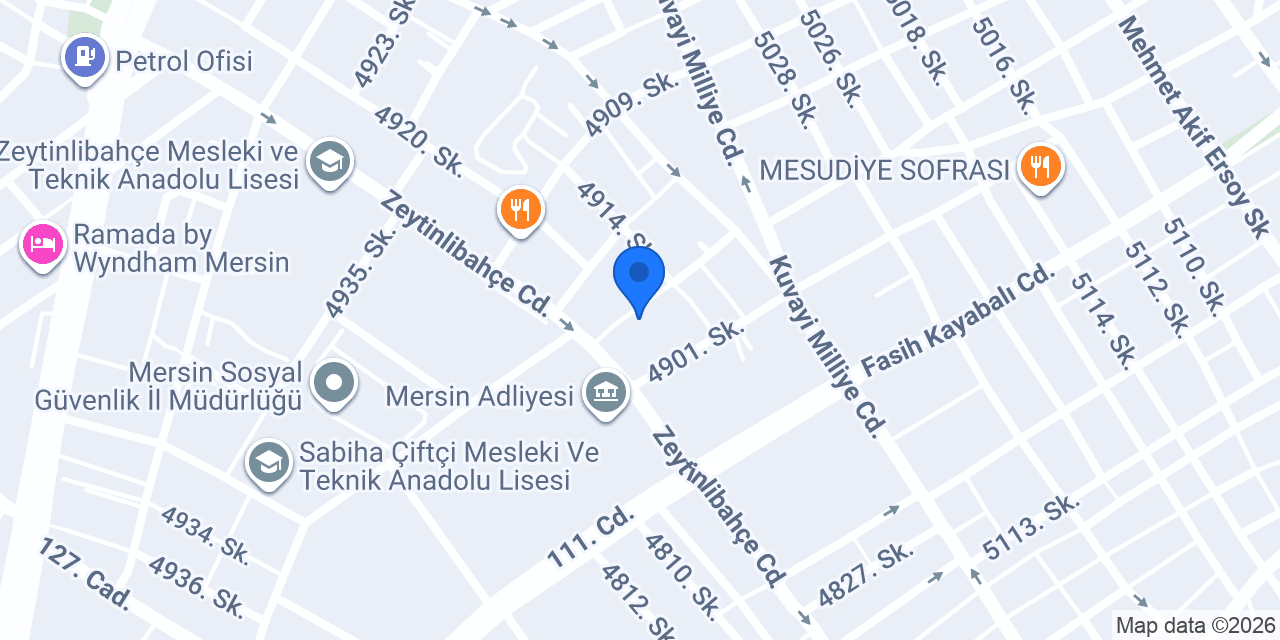 Başpınar Hukuk Bürosu konumu
