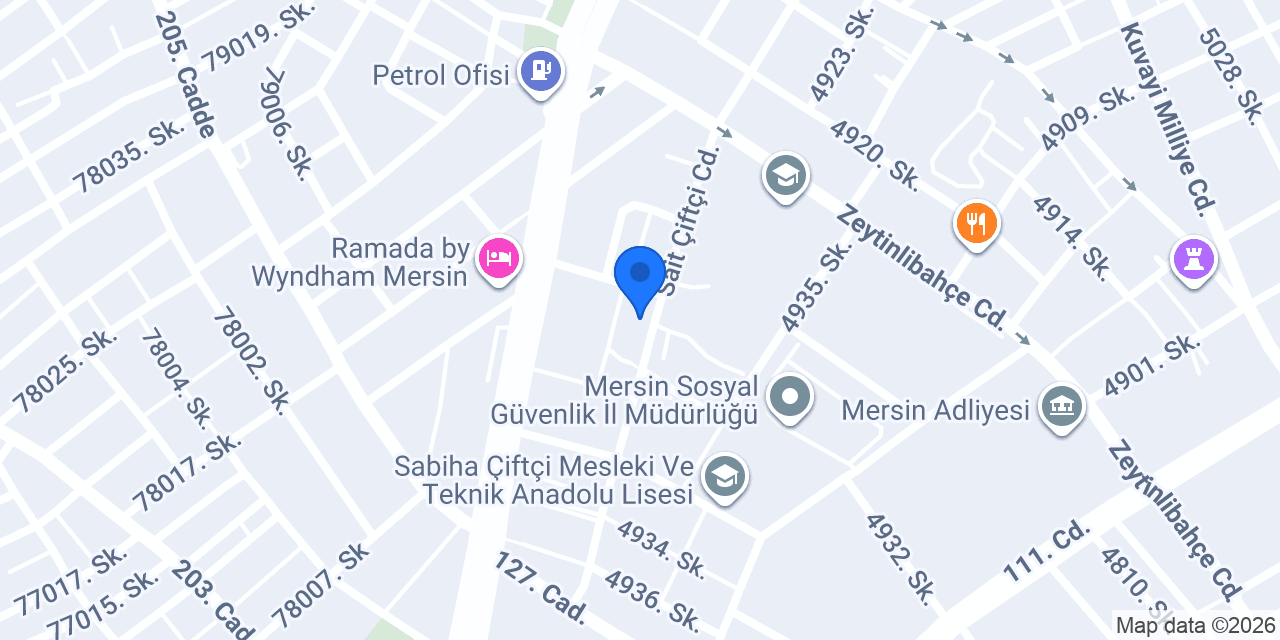 AKDENİZ MÜFTÜLÜĞÜ konumu