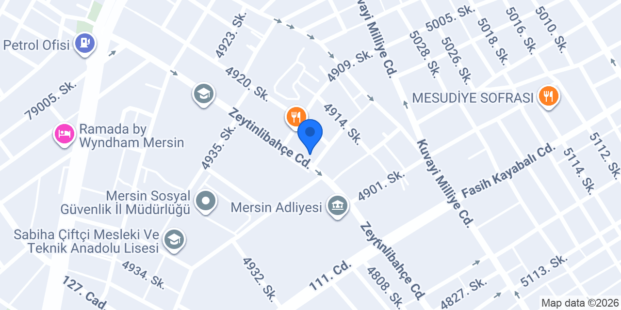Mersin petshop konumu