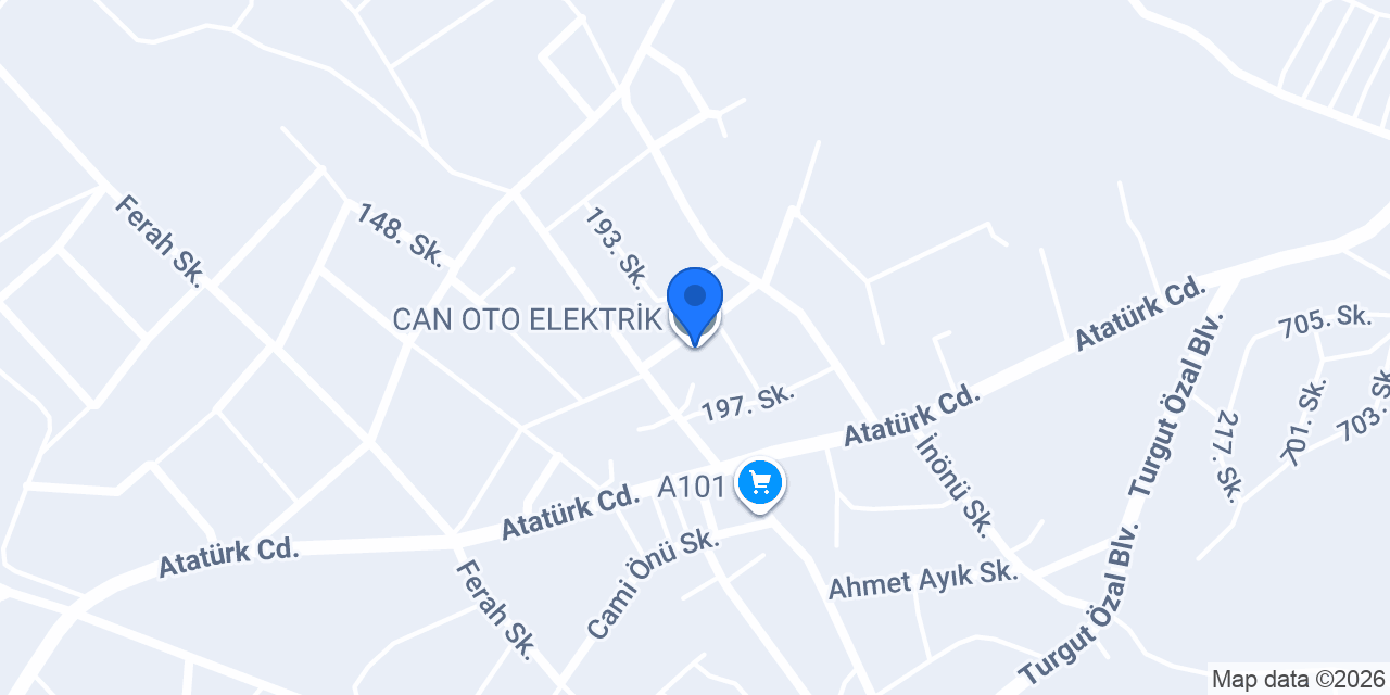 CAN OTO ELEKTRİK konumu