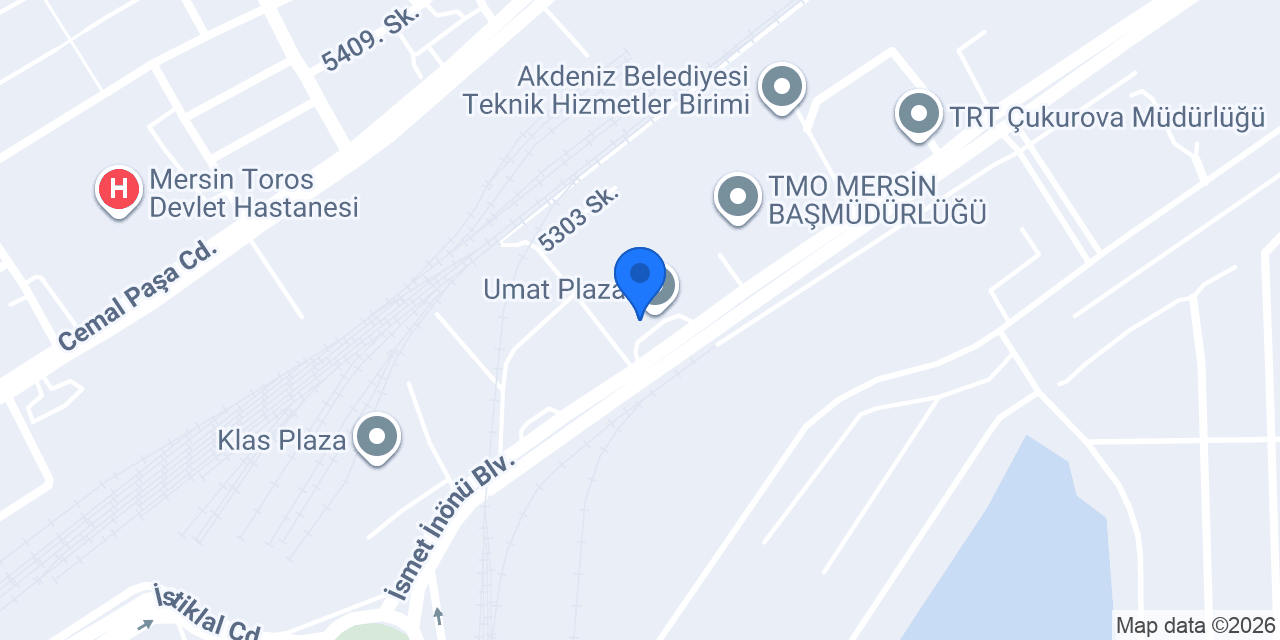 Türkiye Finans Mersin Liman Şubesi konumu