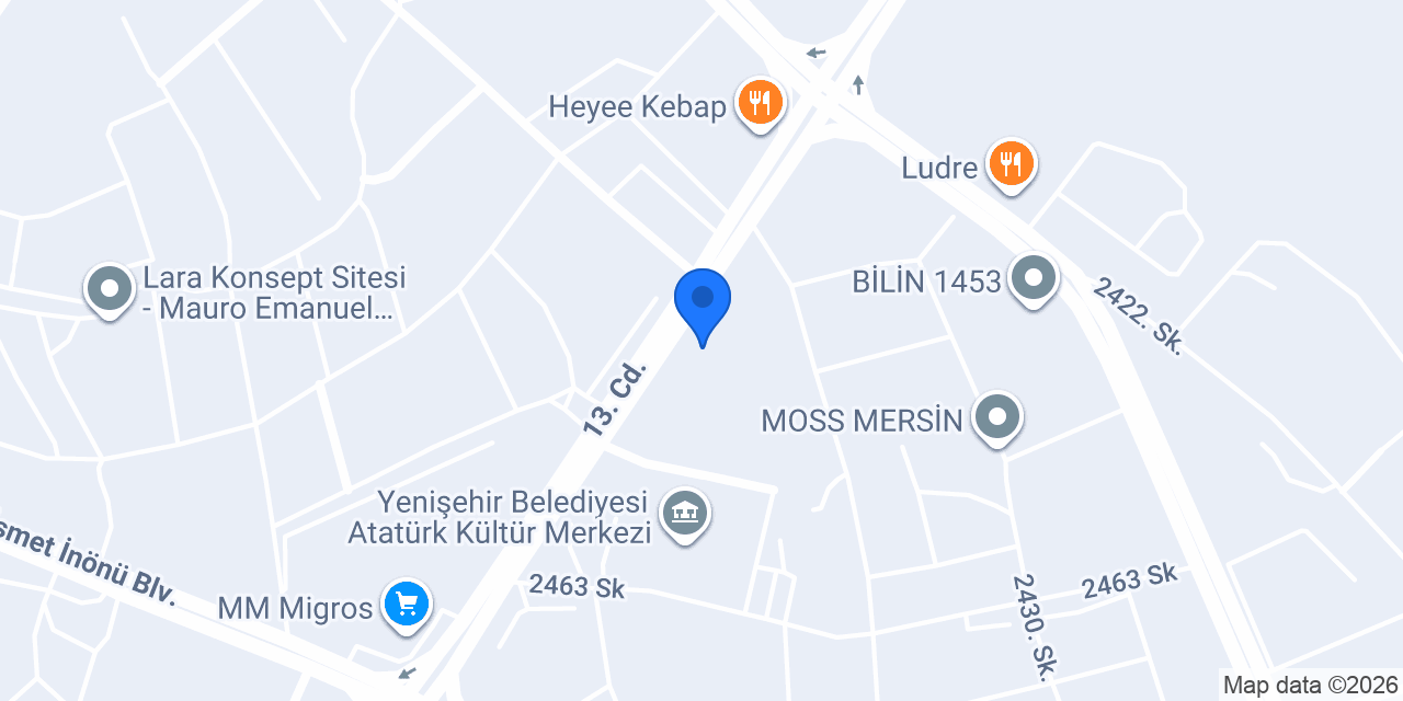 Mersin LAZZONI Mobilya konumu