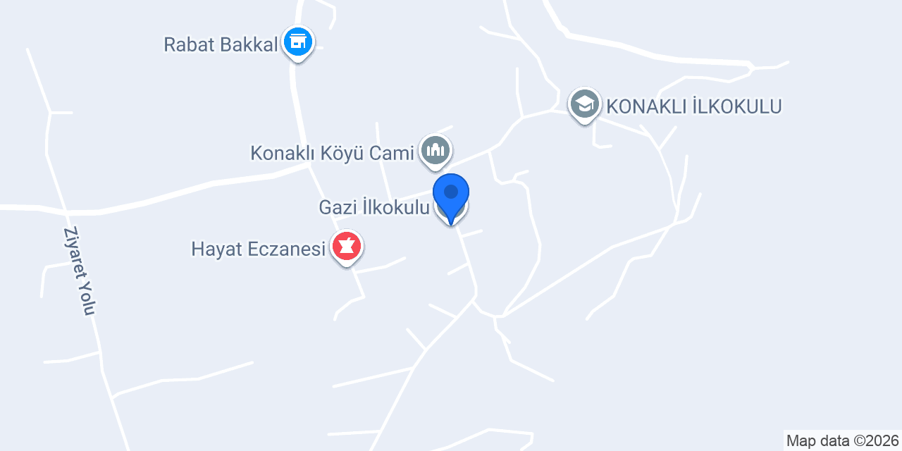 Gazi İlkokulu konumu