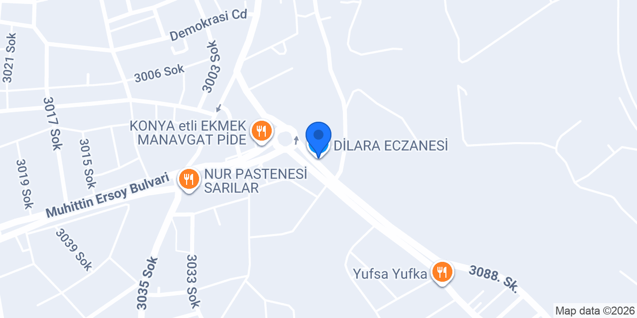DİLARA ECZANESİ konumu