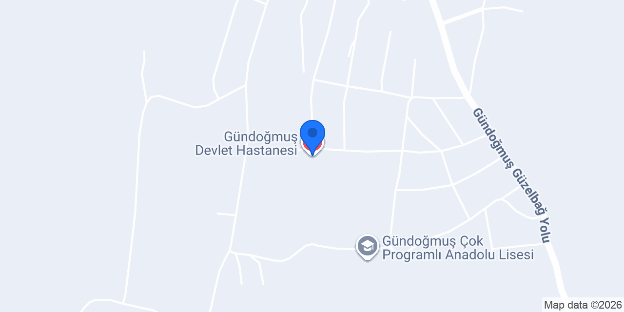Gündoğmuş Devlet Hastanesi konumu