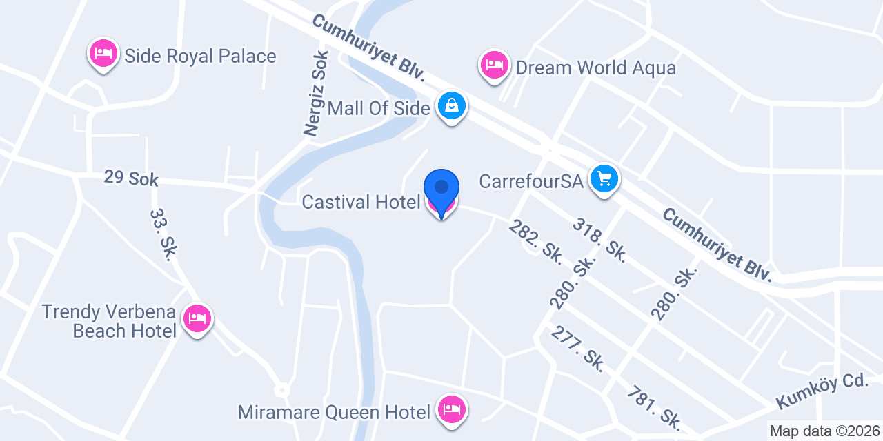 Castival Hotel konumu