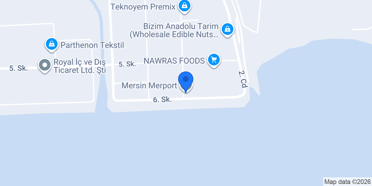 Mersin Merport konumu