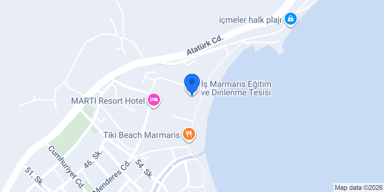 İş Marmaris Eğitim ve Dinlenme Tesisi konumu