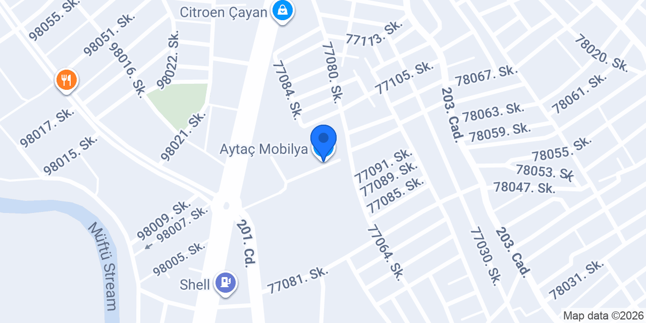 Aytaç Mobilya konumu