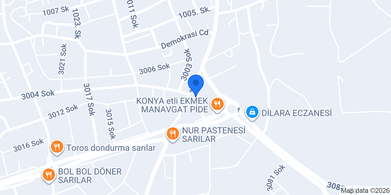 Sarılar Elektrik su tesisat | Manavgat konumu
