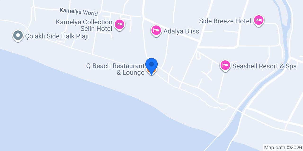 Q Beach Restaurant & Lounge konumu