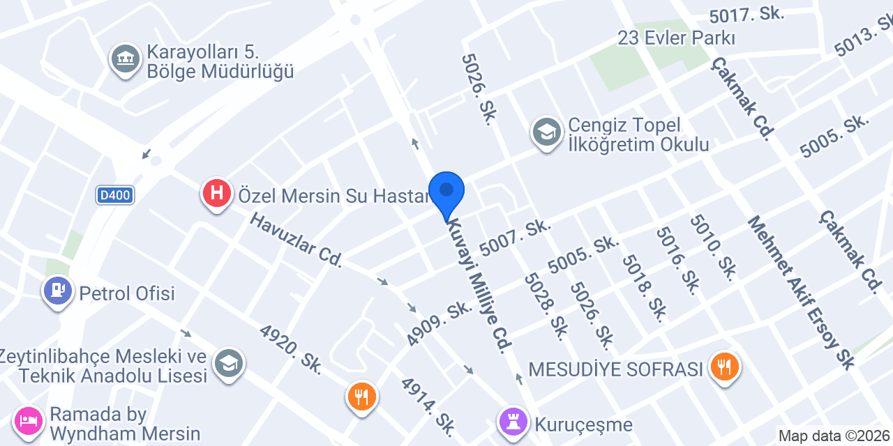 Ahsen Çiçekçilik konumu