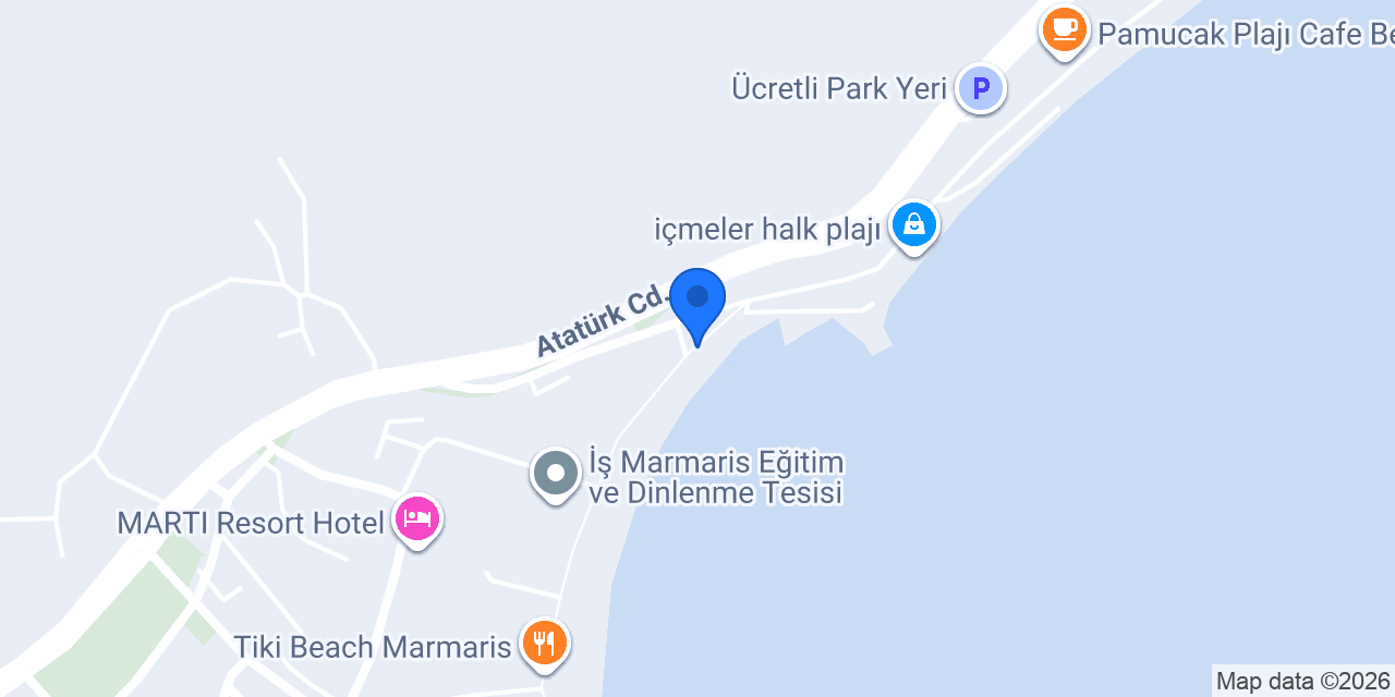 Queen Beach İçmeler konumu