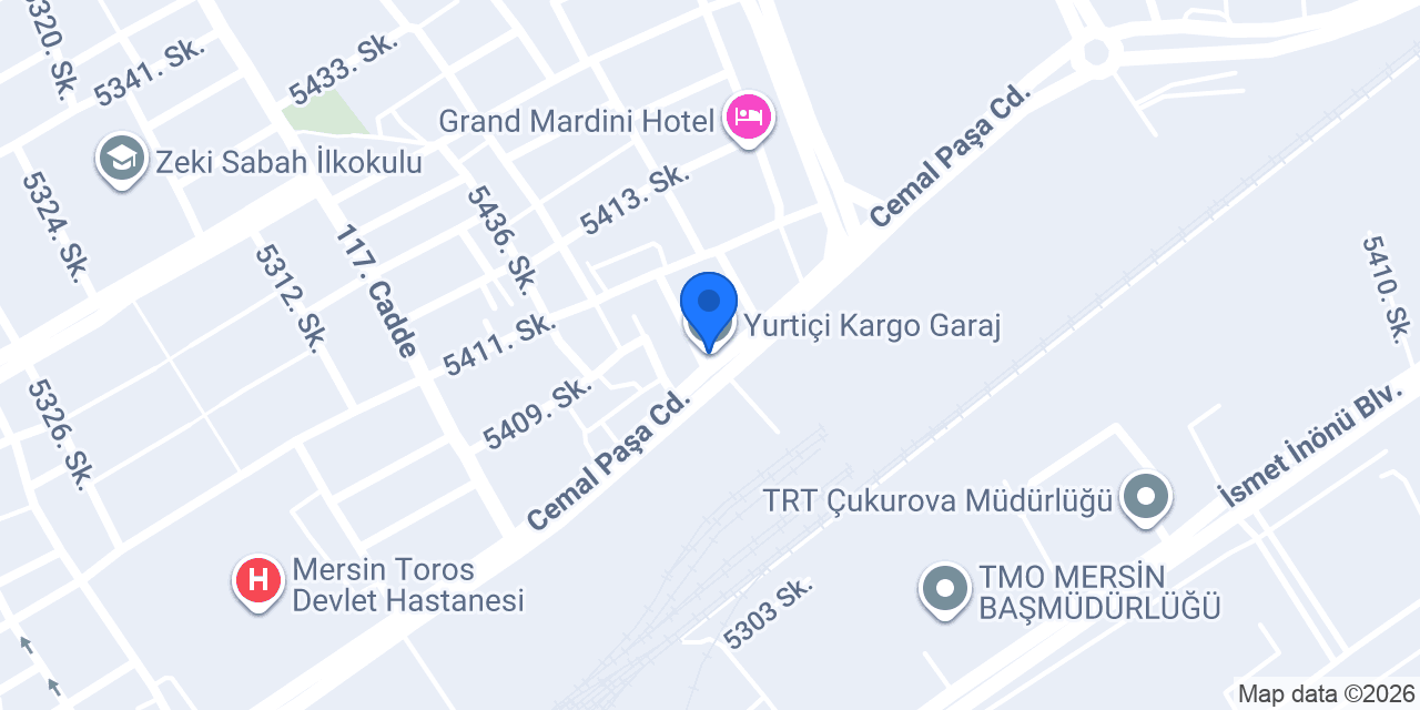 Yurtiçi Kargo Garaj konumu