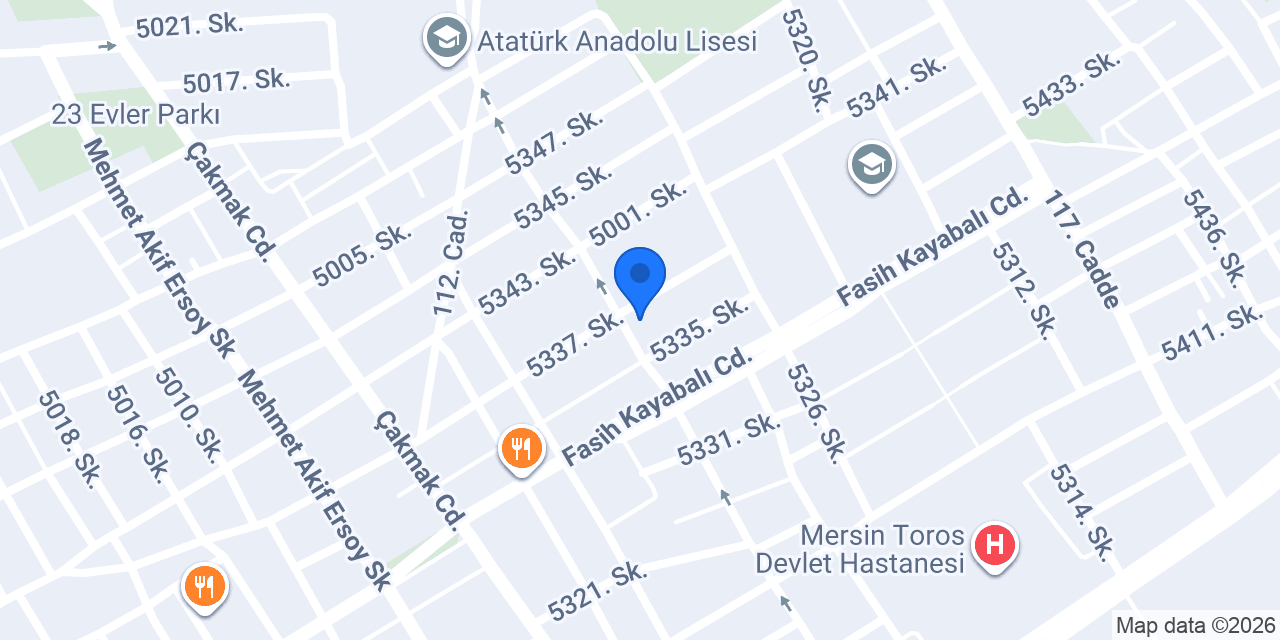 Antakya Döner Akdeniz konumu