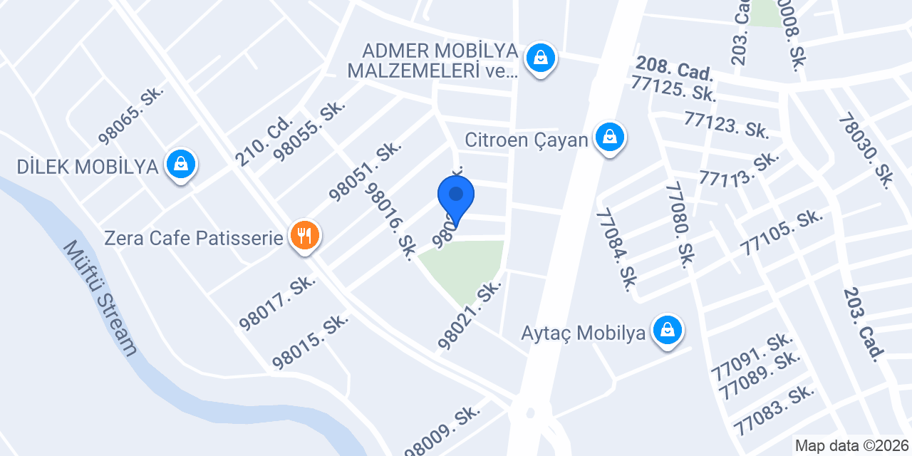 Mersin London Taksi konumu