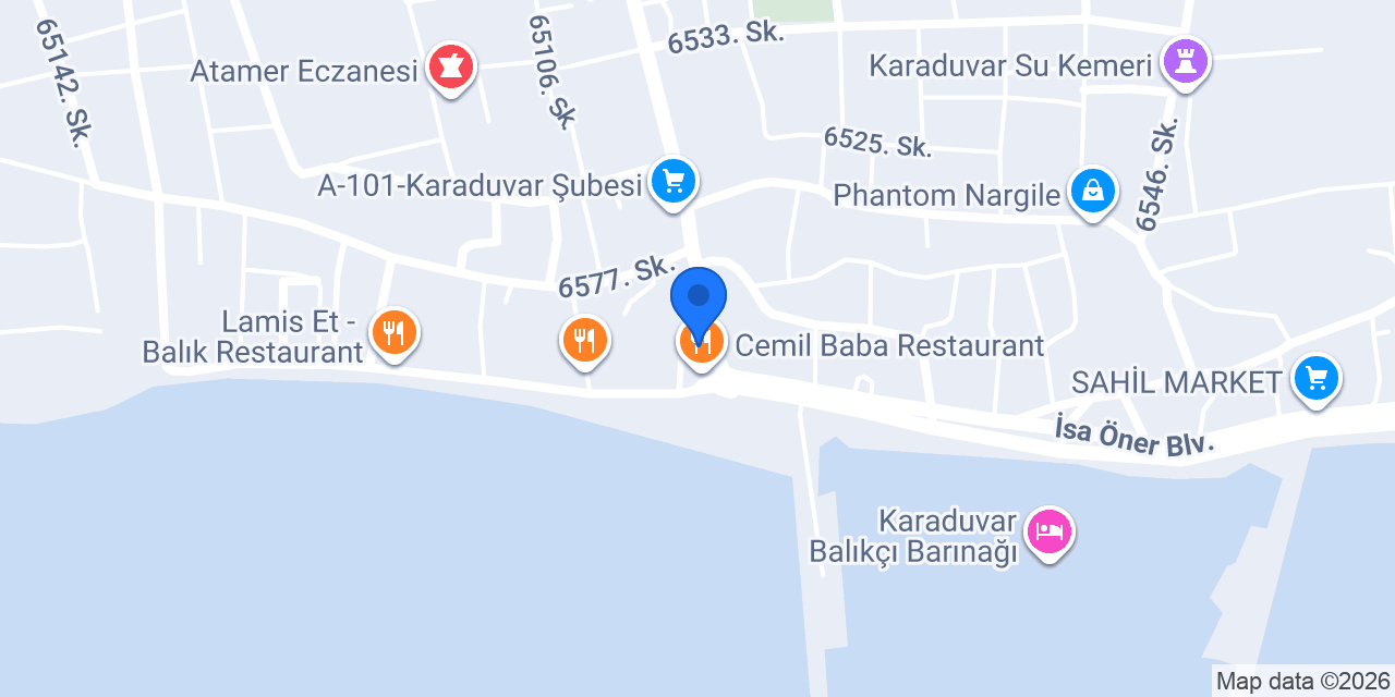 İncili Restaurant konumu