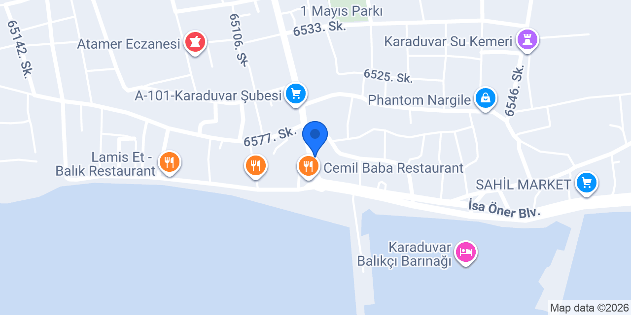 Çapari Balık Restaurant konumu