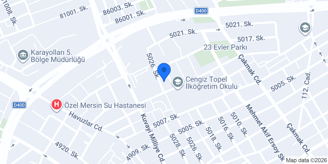 Hacettepe ortopedi-mersin-Cihangir dirican konumu