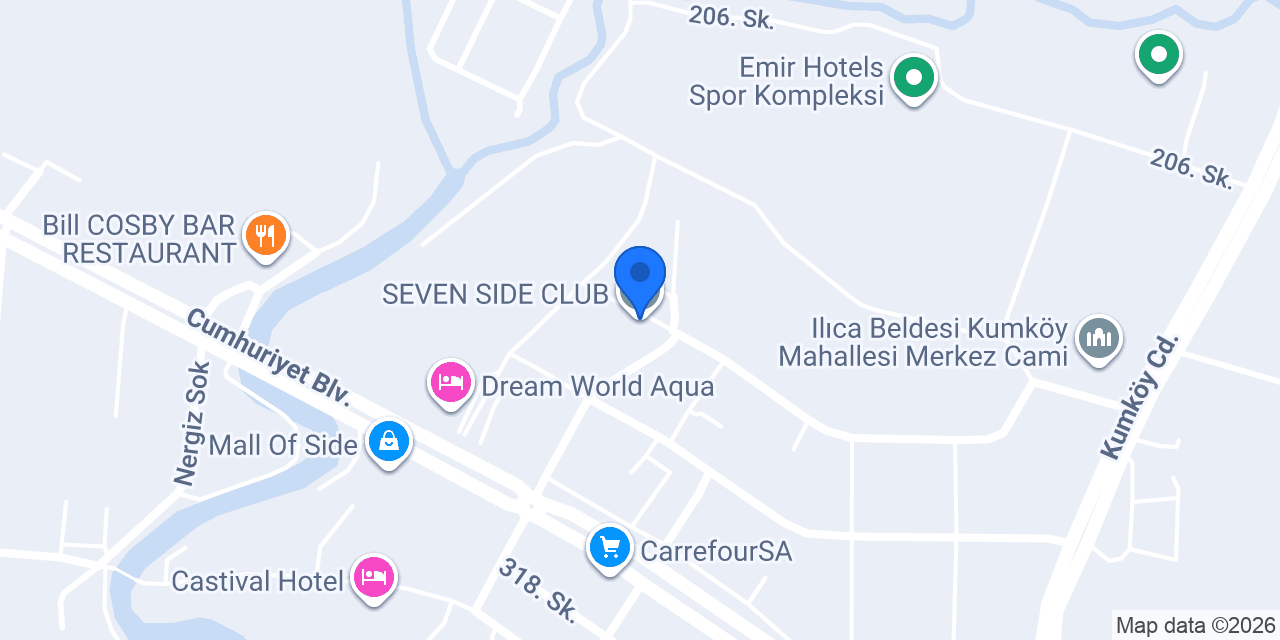 SEVEN SIDE CLUB konumu