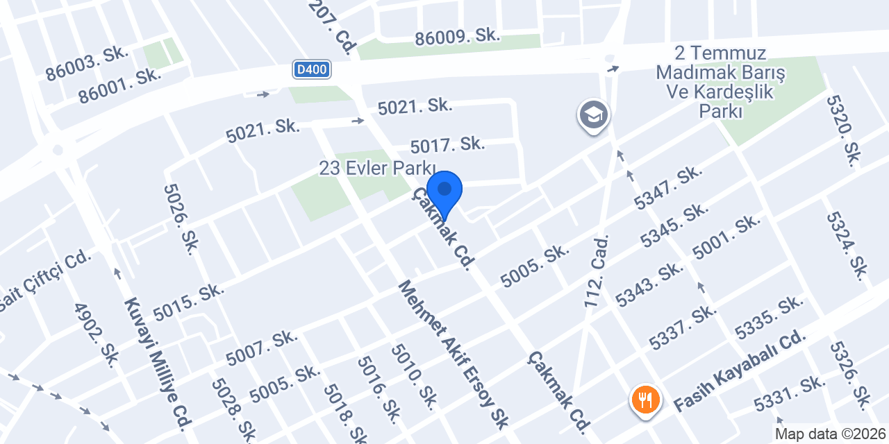 Dışardan paket konumu
