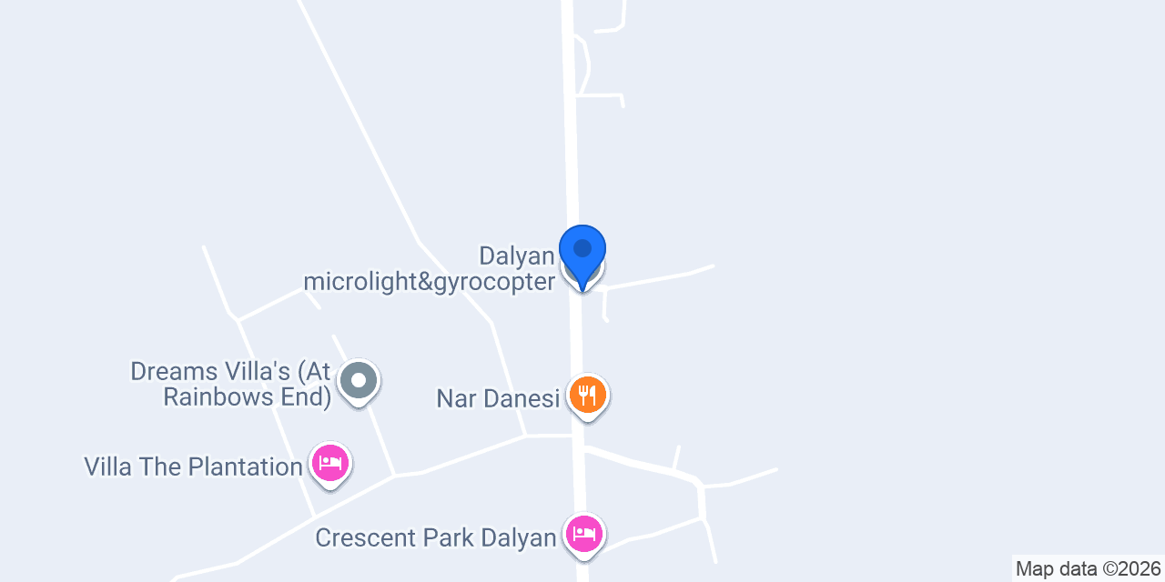 Dalyan microlight&gyrocopter konumu