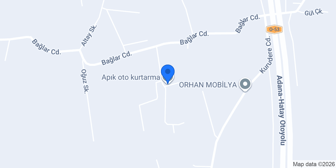 Apık oto kurtarma konumu