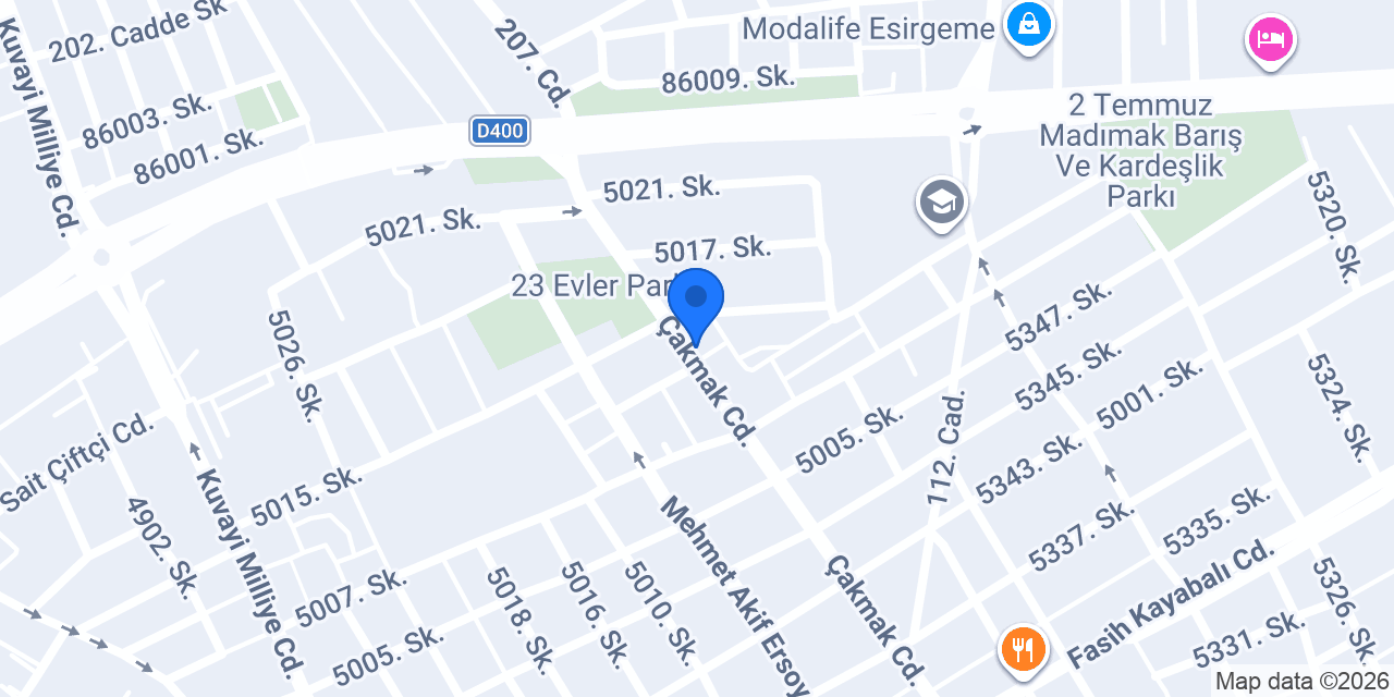 Cem çiçekçilik ve çikolata konumu