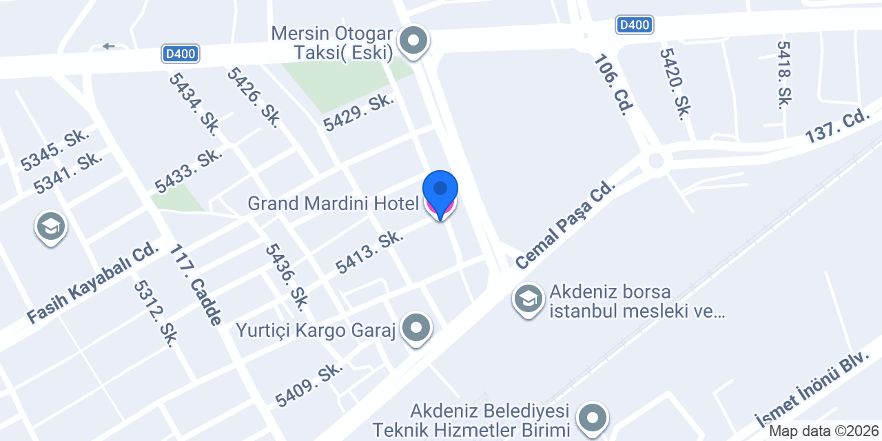 Grand Mardini Hotel konumu