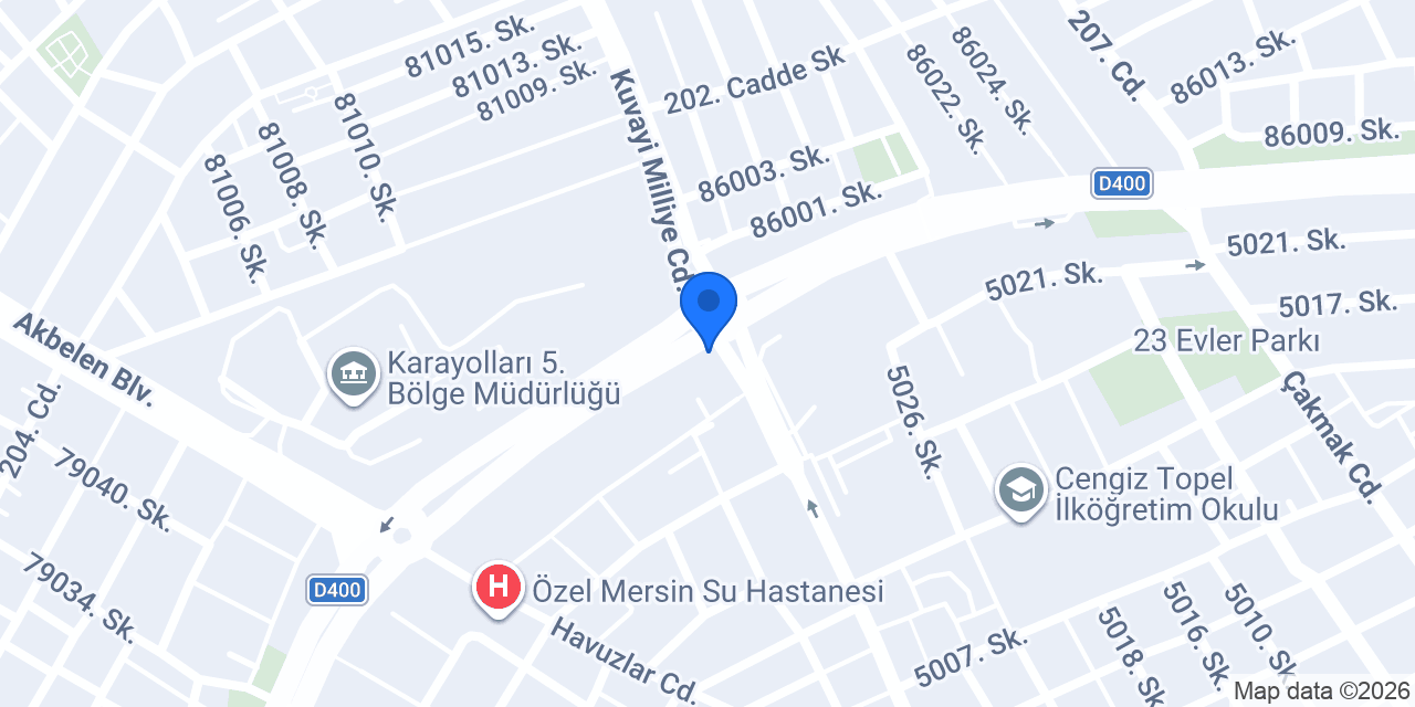 Asil Optik Mersin konumu
