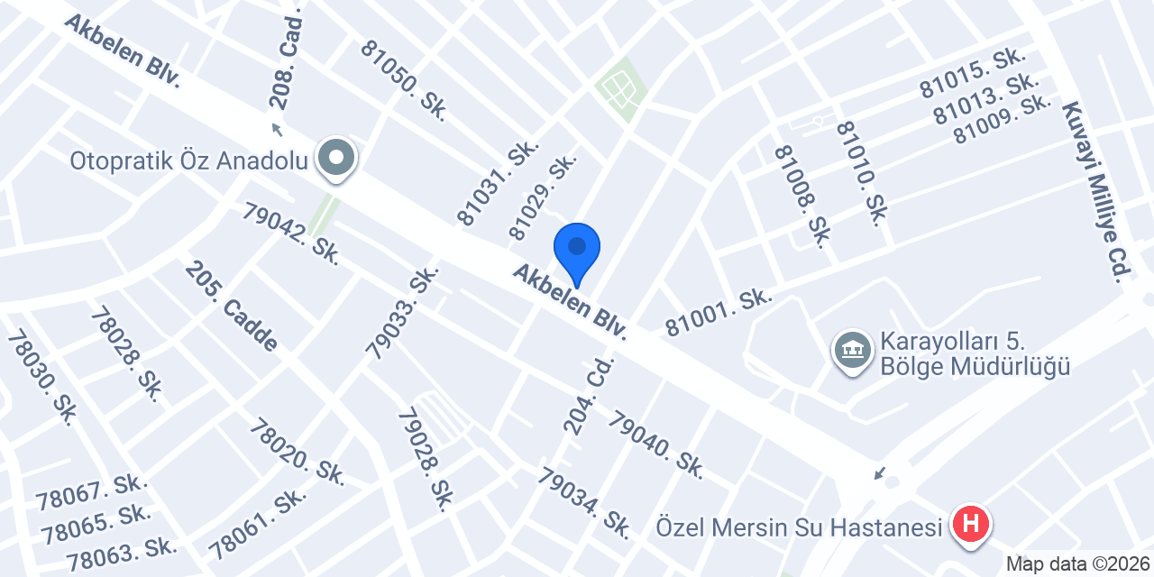 Mersin Elektrik Aydınlatma konumu