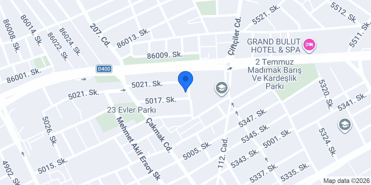Batur Ay Eczanesi konumu