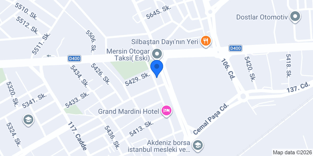 Mersin Park Yalçın Otel & Mersin Hotels konumu