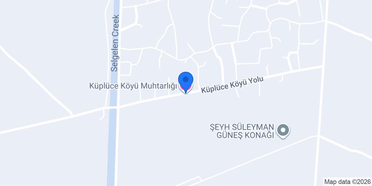 Küplüce Köyü Muhtarlığı konumu
