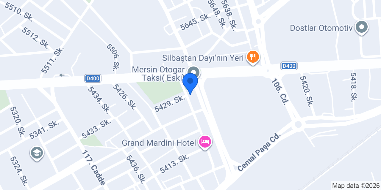Tan Otel konumu