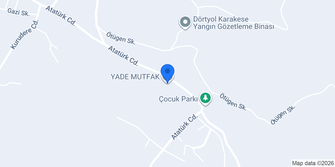 YADE MUTFAK konumu
