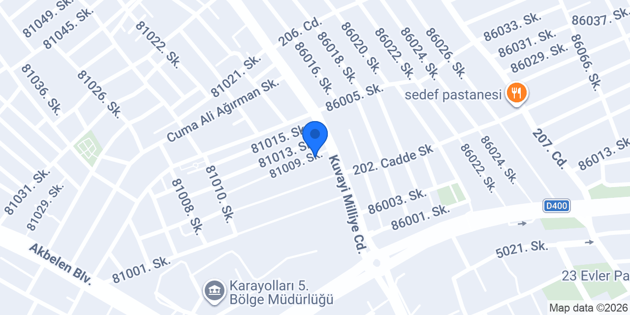 Gezen Sürücü Kursu konumu