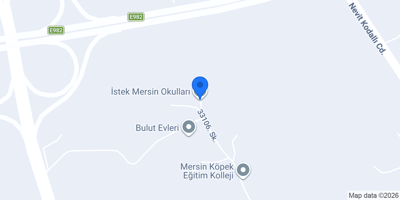 İstek Mersin Okulları konumu