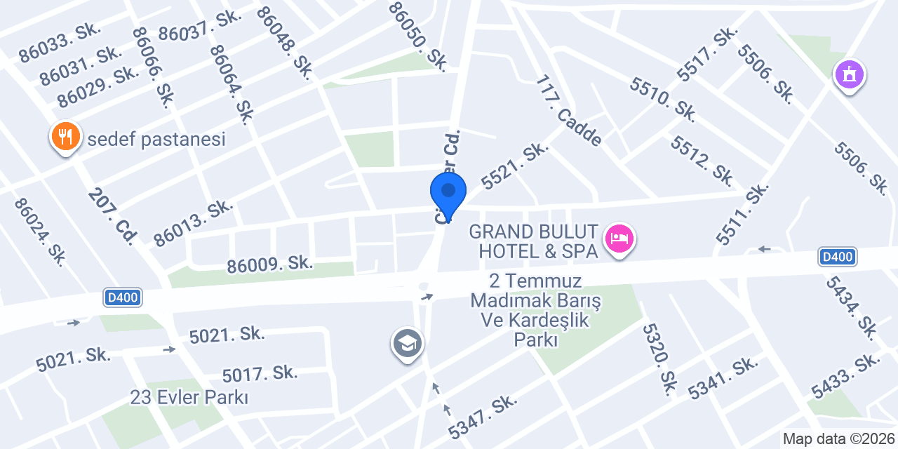 ÇIĞKÖFTECİ ÖMER USTA ESİRGEME ŞUBESİ konumu