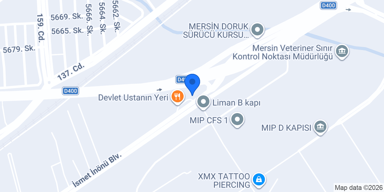 Mersin Taksi konumu