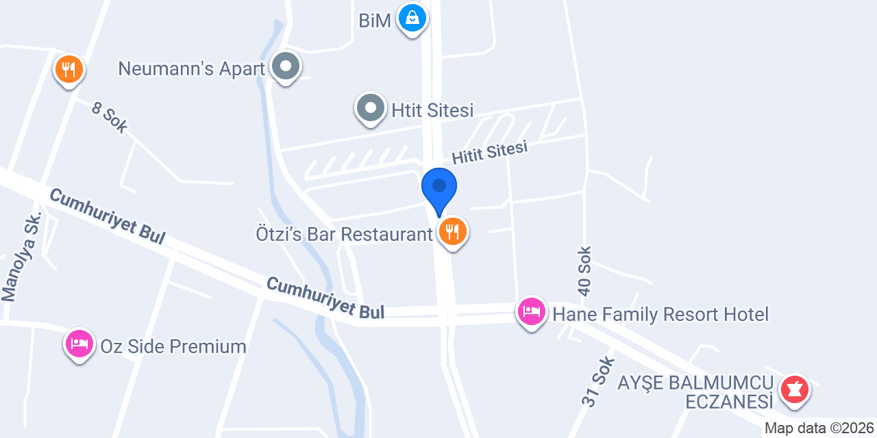 Oses Çiğ Köfte konumu